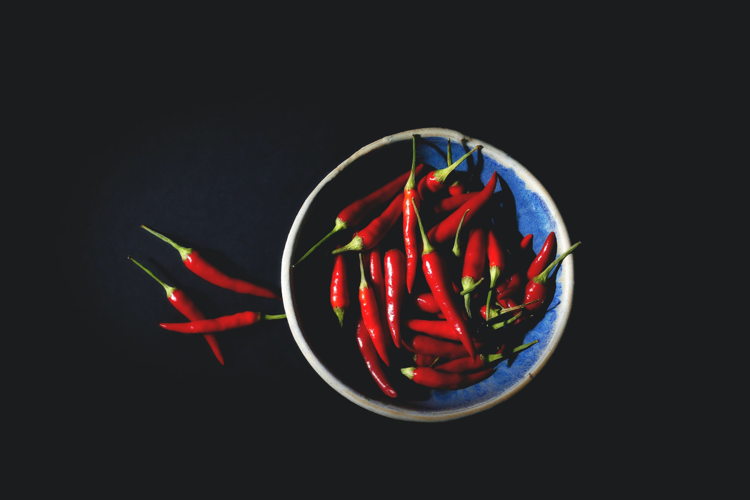 Chili peppers in a bowl